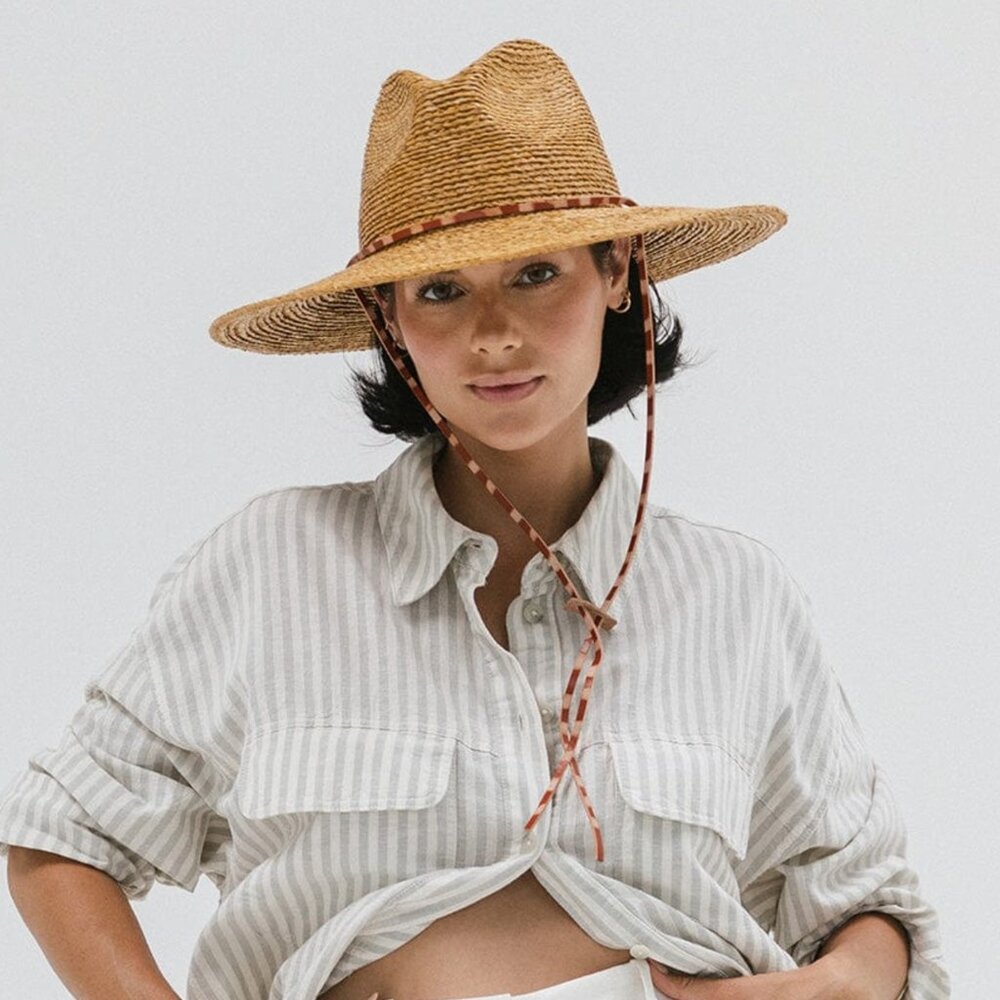 Gigi Pip Ozzy Lifeguard Hat Raffia Straw Woven Sunhat  59 ML